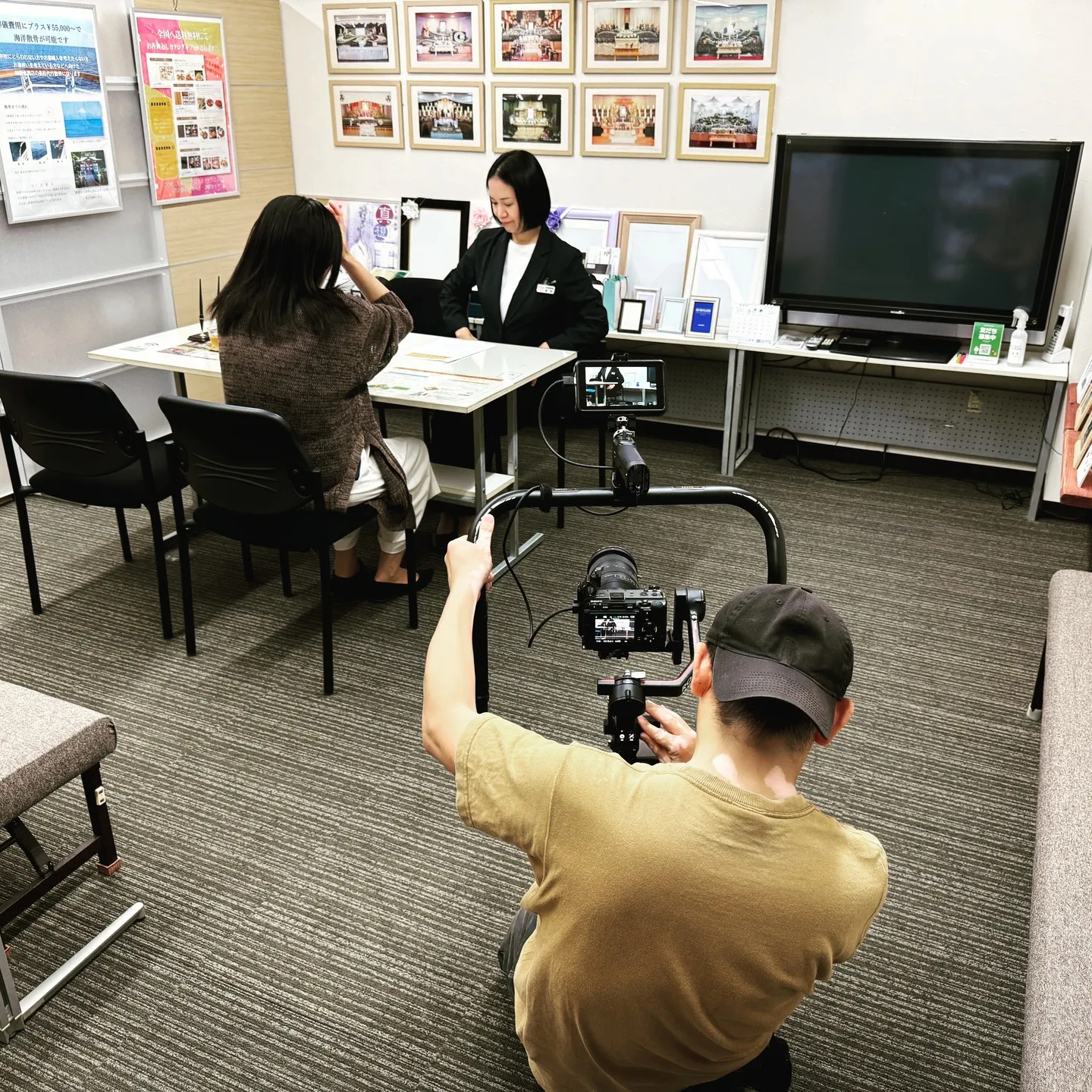 今日はホームページで使用する動画を撮影しました!